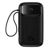 EAN 6932172636296 - Baseus QPOW 2 DUAL KABLOLU 10.000 MAH 22.5W POWERBANK-SIYAH batería externa Litio 10000 mAh Negro imagen 1