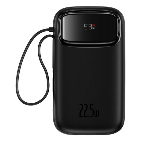 EAN 6932172636296 - Baseus QPOW 2 DUAL KABLOLU 10.000 MAH 22.5W POWERBANK-SIYAH batería externa Litio 10000 mAh Negro imagen 1