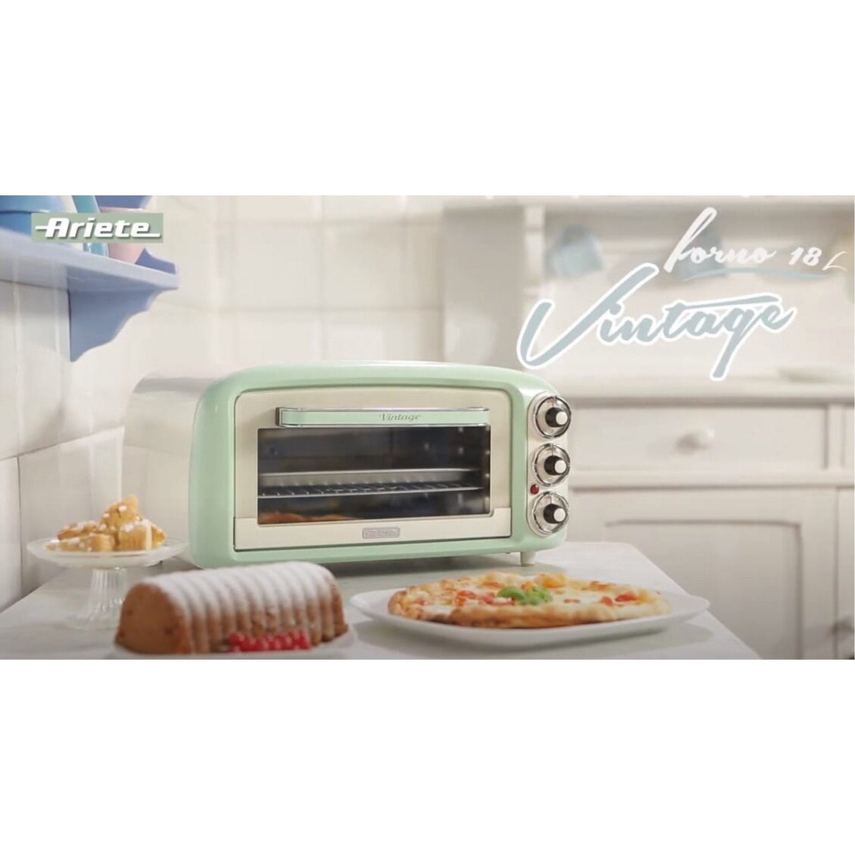 Mini Horno Ariete Vintage Verde