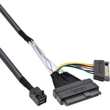 Cable Inline U.2, Ssd Con U.2 (Sff-8639) A Sff-8643 + Alimentación, 0,5 M