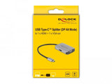 Delock Usb Type-C Splitter Dp Altmode > 1 X Hdmi + 1 X Vga Out