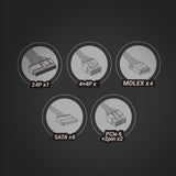 EAN 8435693106814 - Mars Gaming MPIII750W unidad de fuente de alimentación 20+4 pin ATX imagen 5