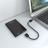 Aisens Caja Externa 2,5&Quot; Ase-2528b 9.5mm Sata A Usb 3.0/Usb3.1 Gen1, Negra