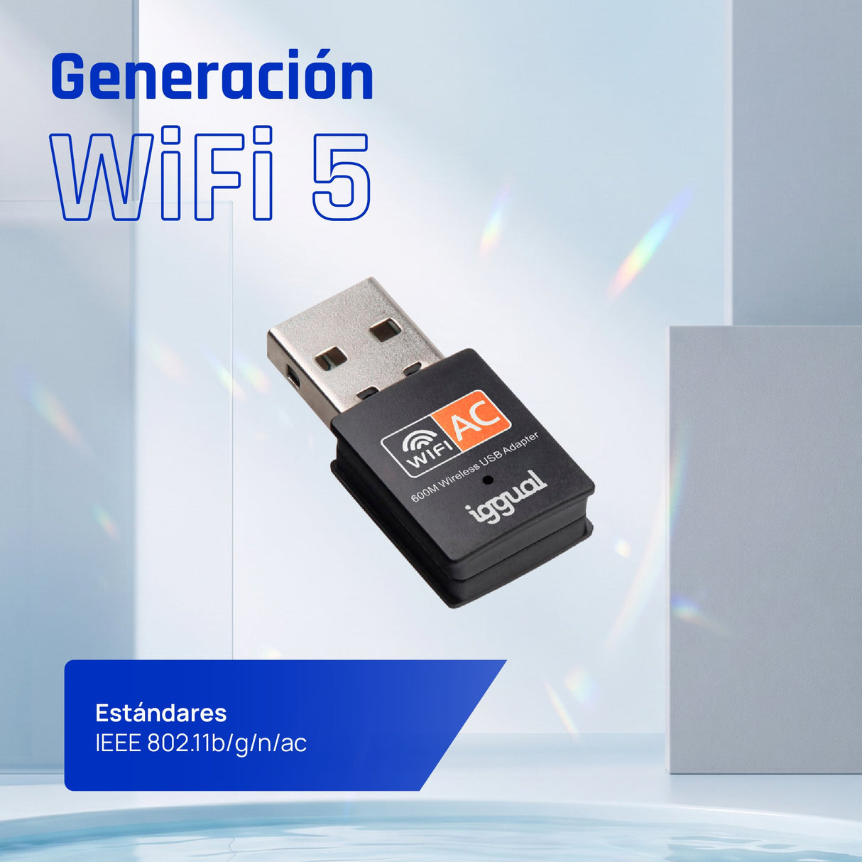 EAN 8435364320471 - iggual IGG320471 adaptador y tarjeta de red WLAN 600 Mbit/s imagen 5