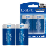 Logilink Mono - Batería 2 X D - Alcalino