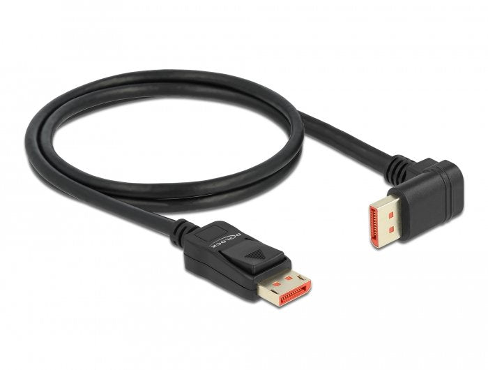 Delock Displayport Cable Macho Gerade A Macho 90° Unten Angular 1 M