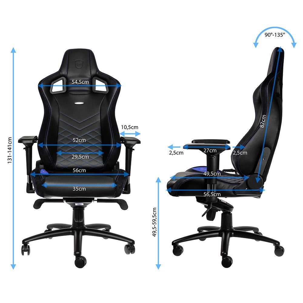 Noblechairs Epic Gaming Silla - Negro Azul