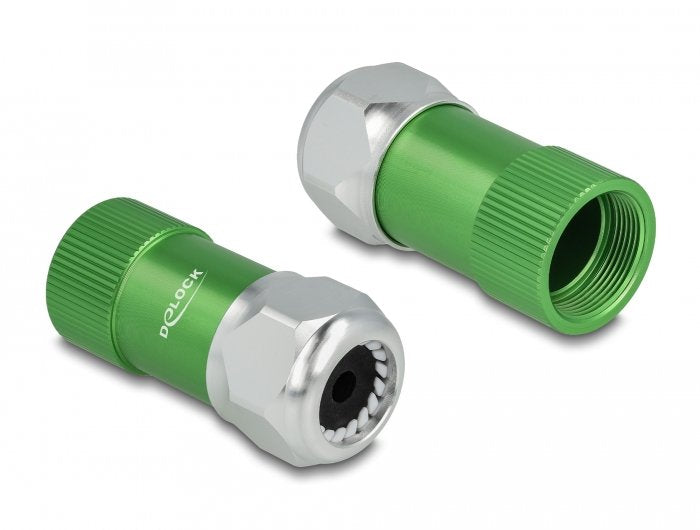 Delock Cableverschraubung 6,4 Mm Mit Zugentlastung Und Biegeschutz, Staub- Und Wasserdichtes Gehäuse (Ip67) Aus Aluminium