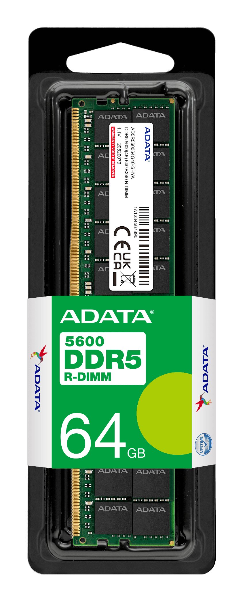 Memoria  Adata 64gb Ddr5-5600,  Ad5r560064g40-Shya