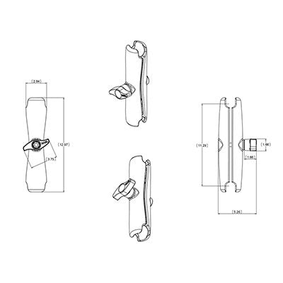 EAN 0793442220128 - RAM Mounts RAM-D-201U-E accesorio o pieza para soporte imagen 2