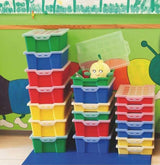 Faibo Caja Apilable De Almacenaje Pp 420x310x73mm 6l Con Tapa Rojo