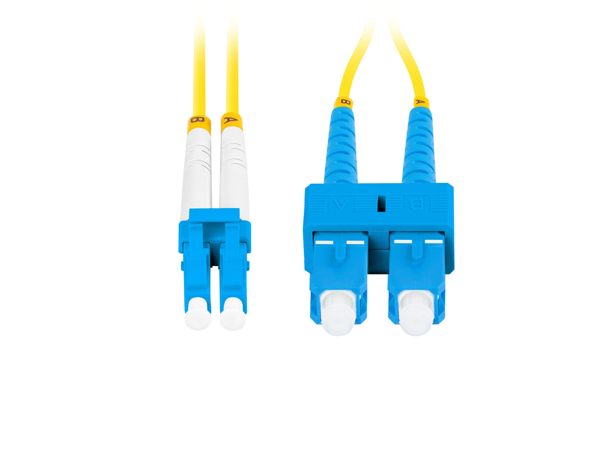 EAN 5901969433173 - Lanberg FO-SULU-SD11-0050-YE Cable de fibra óptica e InfiniBand 5 m SC LC Amarillo imagen 3