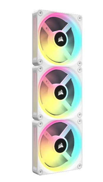 EAN 0840006697985 - Corsair iCUE LINK QX120 RGB Carcasa del ordenador Ventilador 12 cm Blanco 3 pieza(s) imagen 7
