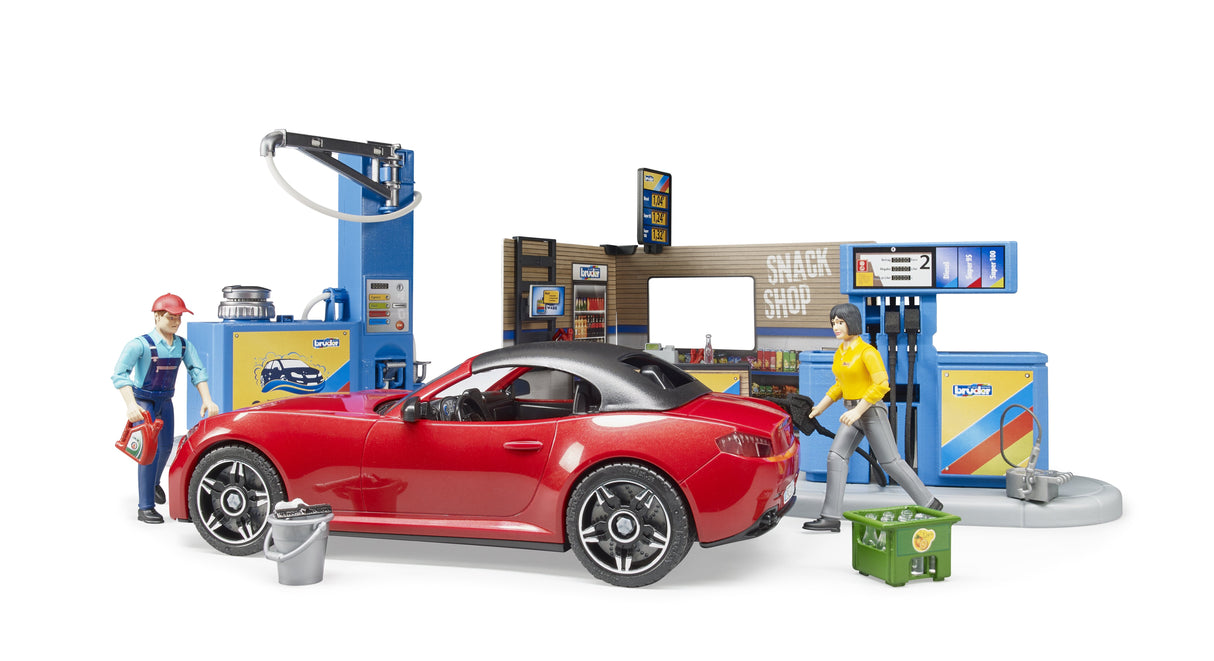 Bruder Gasolinera Bworld Con Zona De Lavado 62111