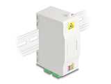 Delock 88097 Caja De Conexión De Fibra Óptica Para Carril Din Con Soporte De Empalme Y 4 X Acoplador Sc Simplex