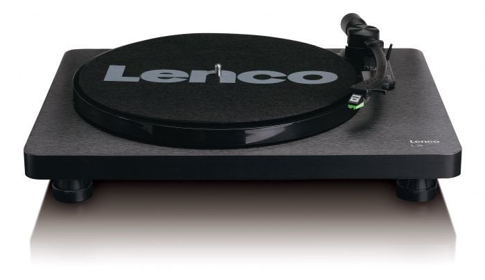Tocadiscos  Lenco L-30 Black  De Tracción Por Correa Negro