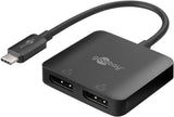 Goobay Adaptador Usb-C 4.0 > 2x Displayport 60171