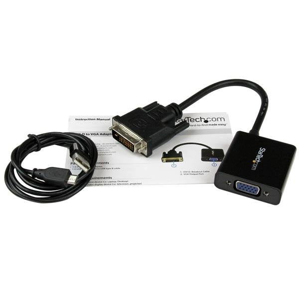 Startech Convertidor Activo  Dvi-D  A  Vga 1080p -1920x1200  Dvi2vgae