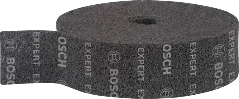 Bosch Professional Rollo De Fieltro Expert N880 Medium S, 100 Mm X 10 M, Hoja De Lija Negra, Rollo De 10 Metros, Para Lijado A Mano 2608901223