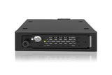 Icy Dock Mob. Rack 1x2.5'' Nvme U.2 U Ssd Pcie 5.0 F. 3 5'' Drive Bay Negro