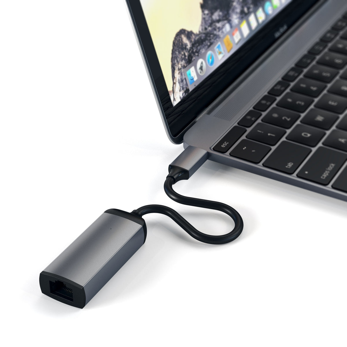 Satechi Usb-C A Ethernet Adapter, Space Gris, St-Tcenm