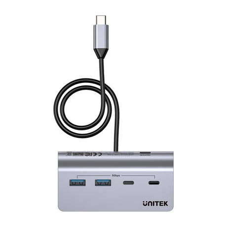 EAN 4894160058546 - UNITEK H1337AGY01 hub de interfaz USB 3.2 Gen 1 (3.1 Gen 1) Type-C 5000 Mbit/s Gris imagen 11