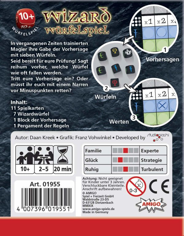 Amigo Wizard Würfelspiel 01955