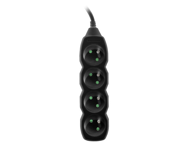 Tracer Tralis44615 Regleta 3m 4 Salidas Negro