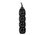 Tracer Tralis44615 Regleta 3m 4 Salidas Negro