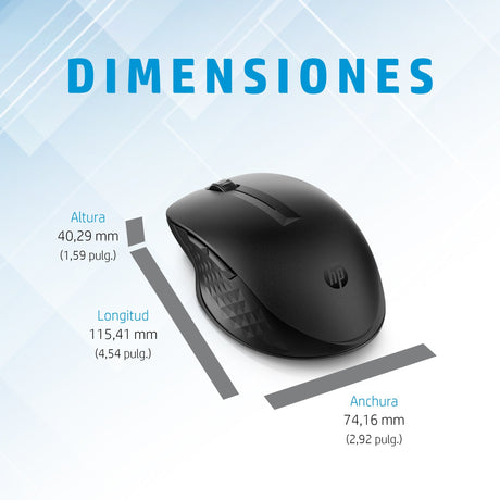 EAN 0198122959051 - HP 435 Multi-Device Wireless Mouse ratón Oficina Ambidextro RF Wireless + Bluetooth 4000 DPI imagen 5