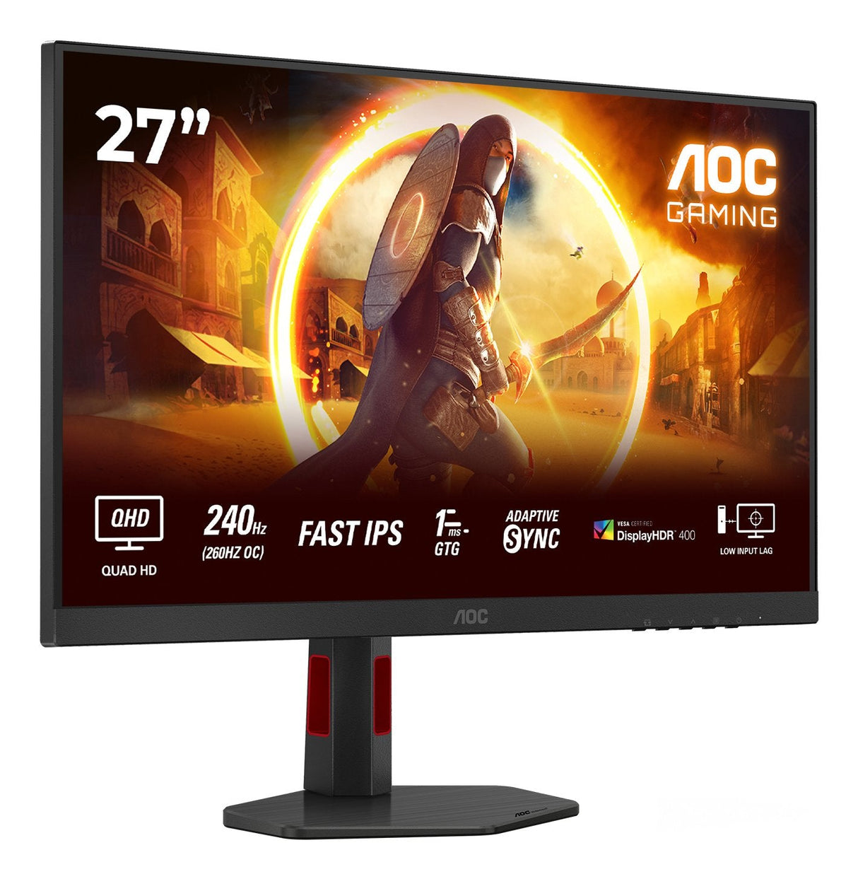 Aoc Q27g4zr 27" Wqhd Fast Ips 240hz 0.03ms 400cd M2 Hdmi2.0x2 Dp Speakers