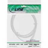 Cable De Extensión De Cc Inline, Enchufe De Cc Macho/Hembra 5,5x2,1 Mm, Blanco, 1 M