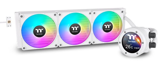 Thermaltake Th360 V2 Ultra Ex Argb Sync Enfriador Líquido Todo En Uno - Snow Edition, Refrigeración Por Agua Blanco Cl-W426-Pl12sw-A