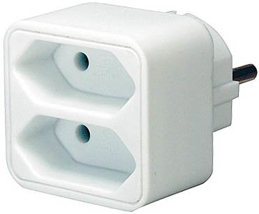 Brennenstuhl 1508030 Adaptador De Enchufe Eléctrico Blanco