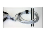 Navilock 20643 Cable Antirrobo Plata 1,8 M