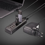 EAN 4002888433716 - Lindy 43371 hub de interfaz USB 3.2 Gen 1 (3.1 Gen 1) Type-B 5000 Mbit/s Negro imagen 5