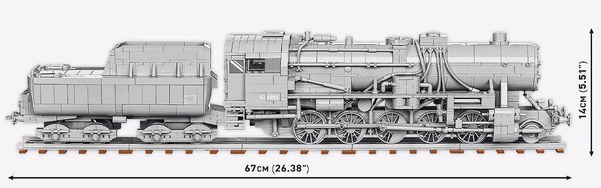 Juguete De Construcción Locomotora De Guerra Cobi Serie 52,  Escala 1:35 Cobi-6281