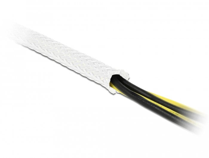 Delock Funda Trenzada 5 M X 25 Mm Blanco