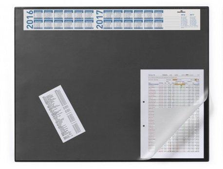Durable 7204-01 Protector De Escritorio Negro