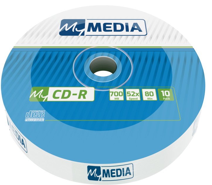 1x10 Mymedia Cd-R 80 / 700mb 52x Speed Wrap