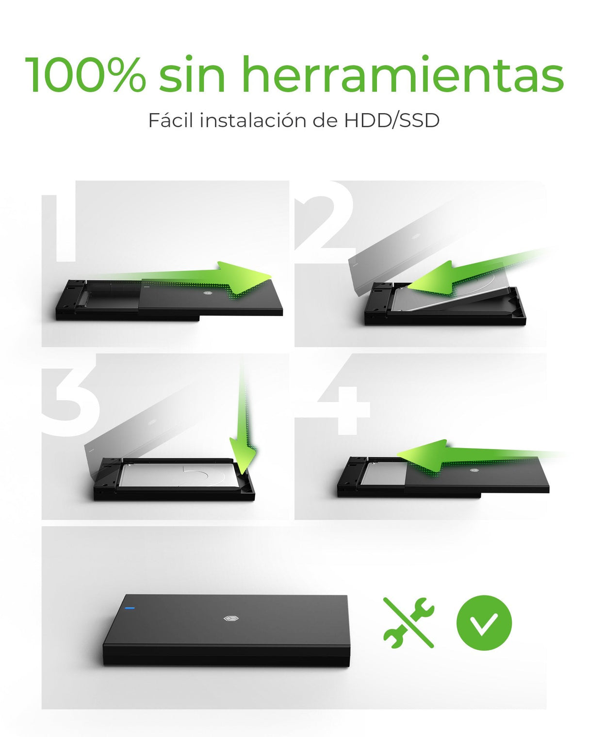 Raidsonic Icy Box Ib-200t-C3 Usb 3.2 Gen 1 Type-C Gehäuse