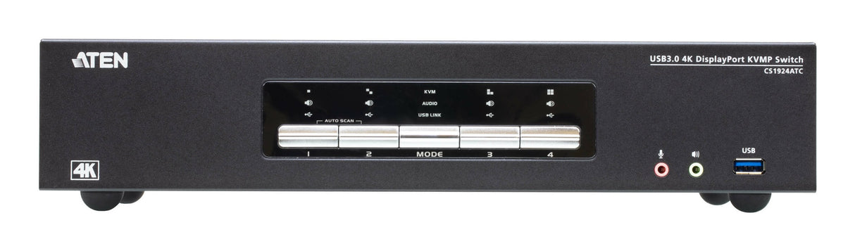 Aten Cs1924atc 4-Port Usb 3.0 4k Displayport Kvm Switch Fr Atc