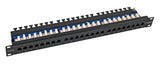 Ecolan Patchpanel Utp 24xrj45 Cat.5e, 19 1he, Ral9005 Schwarz