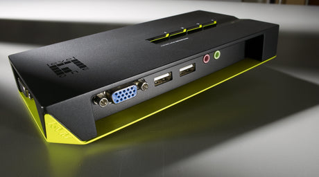 EAN 4015867137871 - LevelOne KVM-0421 interruptor KVM Negro, Verde imagen 3