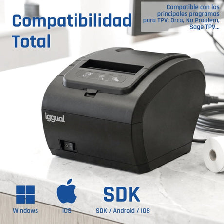 EAN 8435364316641 - iggual TP8002 203 x 203 DPI Alámbrico Térmica directa Impresora de recibos imagen 11