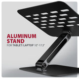 EAN 8595247909183 - Axagon STND-LQB Laptop-Ständer, Doppelgelenk, höhenverstellbar, faltbar Soporte para ordenador portátil y imagen 2