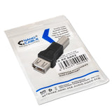 Adaptador Usb 2.0 Tipo A-H A Usb Tipo B-M · Negro