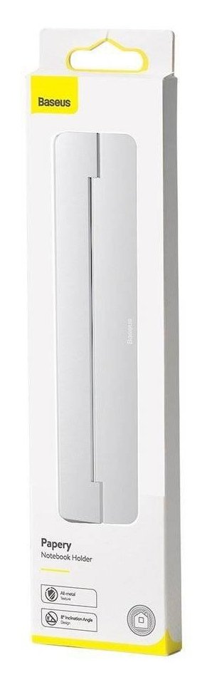 Baseus Self-Adhesive Aluminum Laptop Stand Slim And Thin Silver Suzc-0s