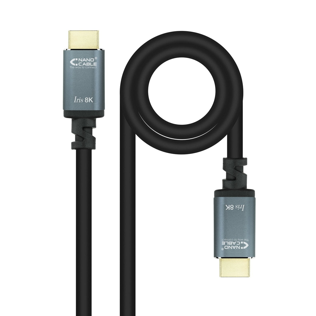 Nanocable Cable Hdmi 2.1 Iris 8k Macho A Hdmi 2.1 Iris 8k Macho 1m - Negro