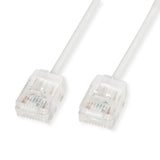 Roline Utp Datacenter Cable De Red Cat.6a (Class Ea), Lsoh, Slim, Extra Kurzer Stecker, Wei, 2 M